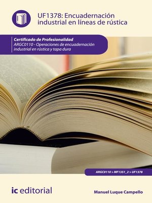 cover image of Encuadernación industrial en líneas de rústica. ARGC0110